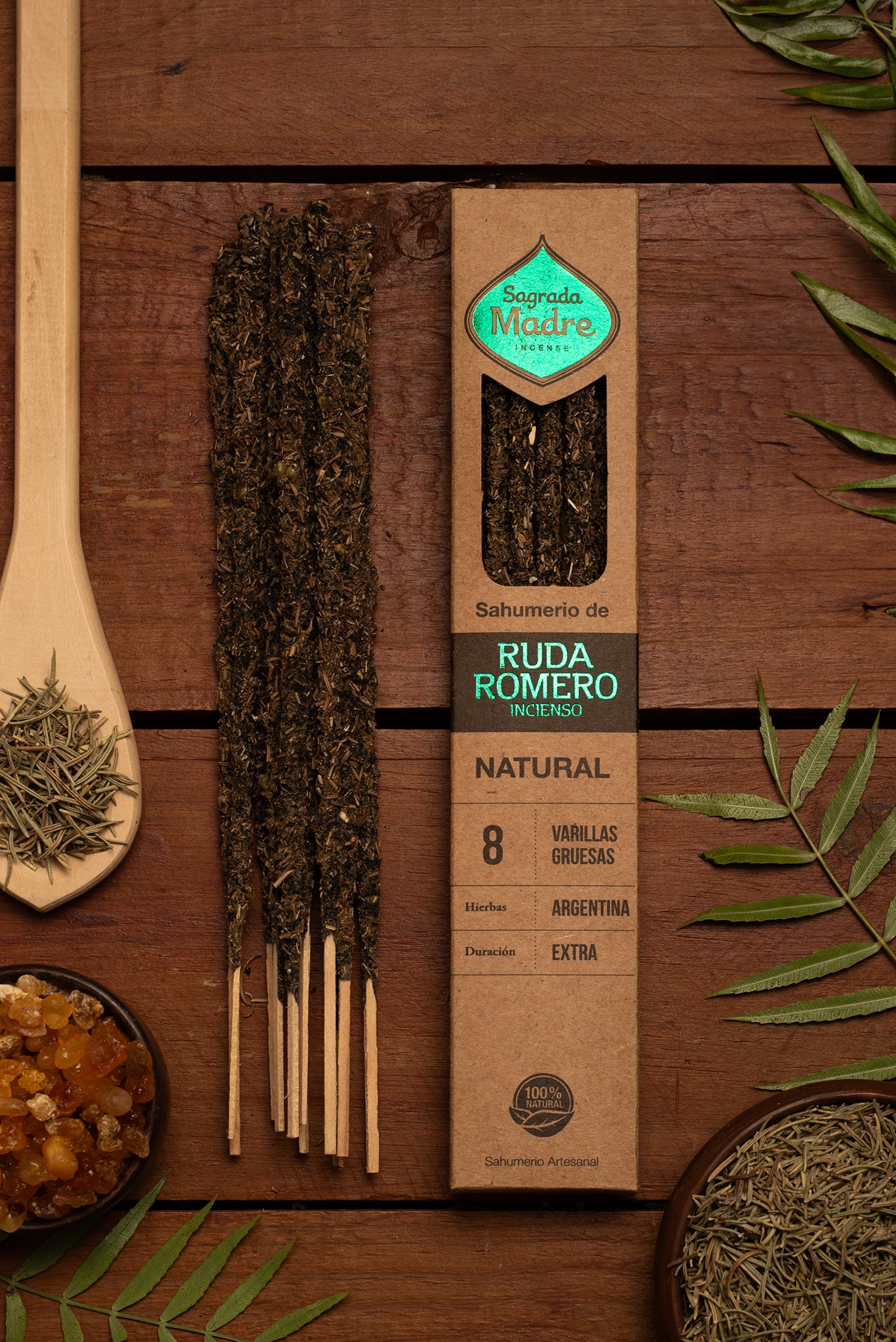 Natural Incense - Rosemary, Rue & Frankincense